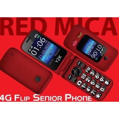 Y2K 4G翻盖老年手机（支持TPG SIMBA卡）（1年本地保修）